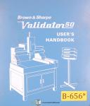 Brown & Sharpe-Brown & Sharpe Validator 50, 200 300, Instruction Program and Parts Manual 1975-200-300-50-Series-Validator-01